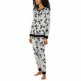 thumbnail image 4 of Disney Womens Plush 2pc Pajama Set Mickey, Black/Gray, XS, 4 of 4