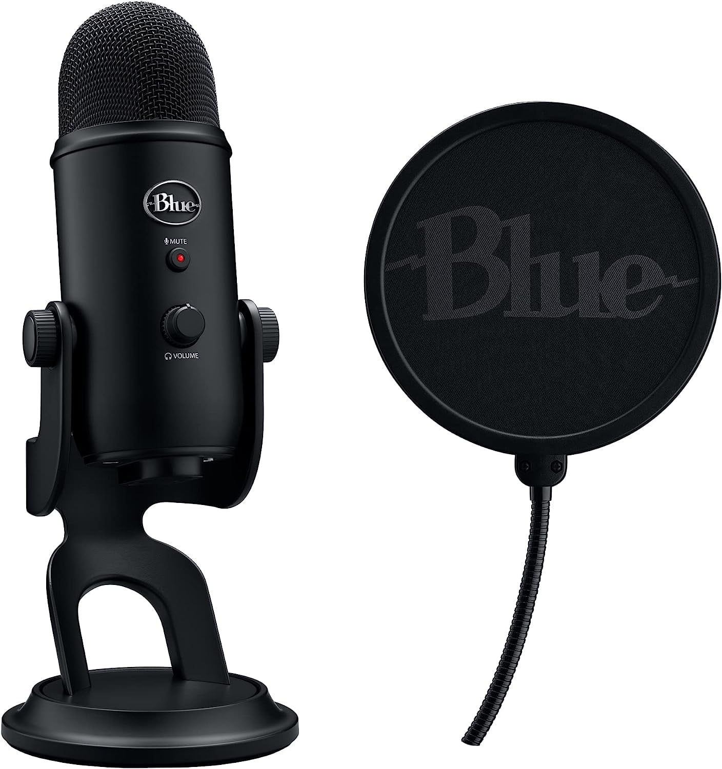  Blue Yeti Blackout USB Professional Multi-Pattern USB Microphone  Plus Pack Bundle with Presonus StudioOne 5 Artist DAW, iZotope RX Elements  Plug-in and Groover 3 Tutorials 3-Month Subscription : Musical Instruments