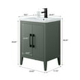 thumbnail image 6 of Vanity Art 24” Single Sink Bathroom Vanity Cabinet with Ceramic Countertop, 6 of 9