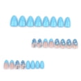 thumbnail image 3 of Yiran Blue Gradient French Press On Nails, 3 of 8