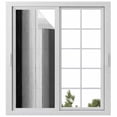 thumbnail image 2 of Black Gray Ombre Window Privacy Film, Vintage Country Wooden Static Cling UV Sun Blocking Tint Film Heat Control Windows Films for Bedroom Bathroom, Window Stickers 23.6"x59", 2 of 8