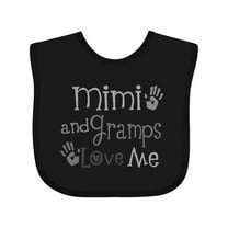 Inktastic Mimi and Gramps Love Me Boys or Girls Baby Bib