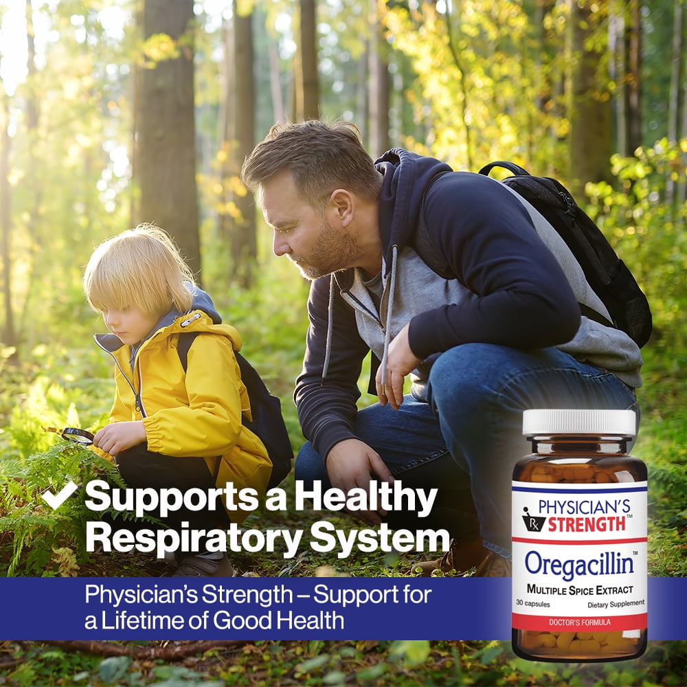 Physician’s Strength™ Oregacillin™, 30 Capsules – All-Natural Dietary Supplement for Adults – Multiple Spice Extract –