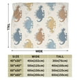 thumbnail image 3 of DouZhe Ultra-Soft Micro Fleece Lightweight Flannel Bed Blanket, Cute Cartoon Dinosaur Print Cozy Warm Throw Blankets, 40"x30", 3 of 7
