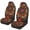 Mandala Floral, variant on HUISEFOR Brown Leopard Print Car Seat Cover Elastic Polyester Soft Car Front Seat Covers Breathable Cars Accessories Comfortable Universal Fit for Most Sedan SUV