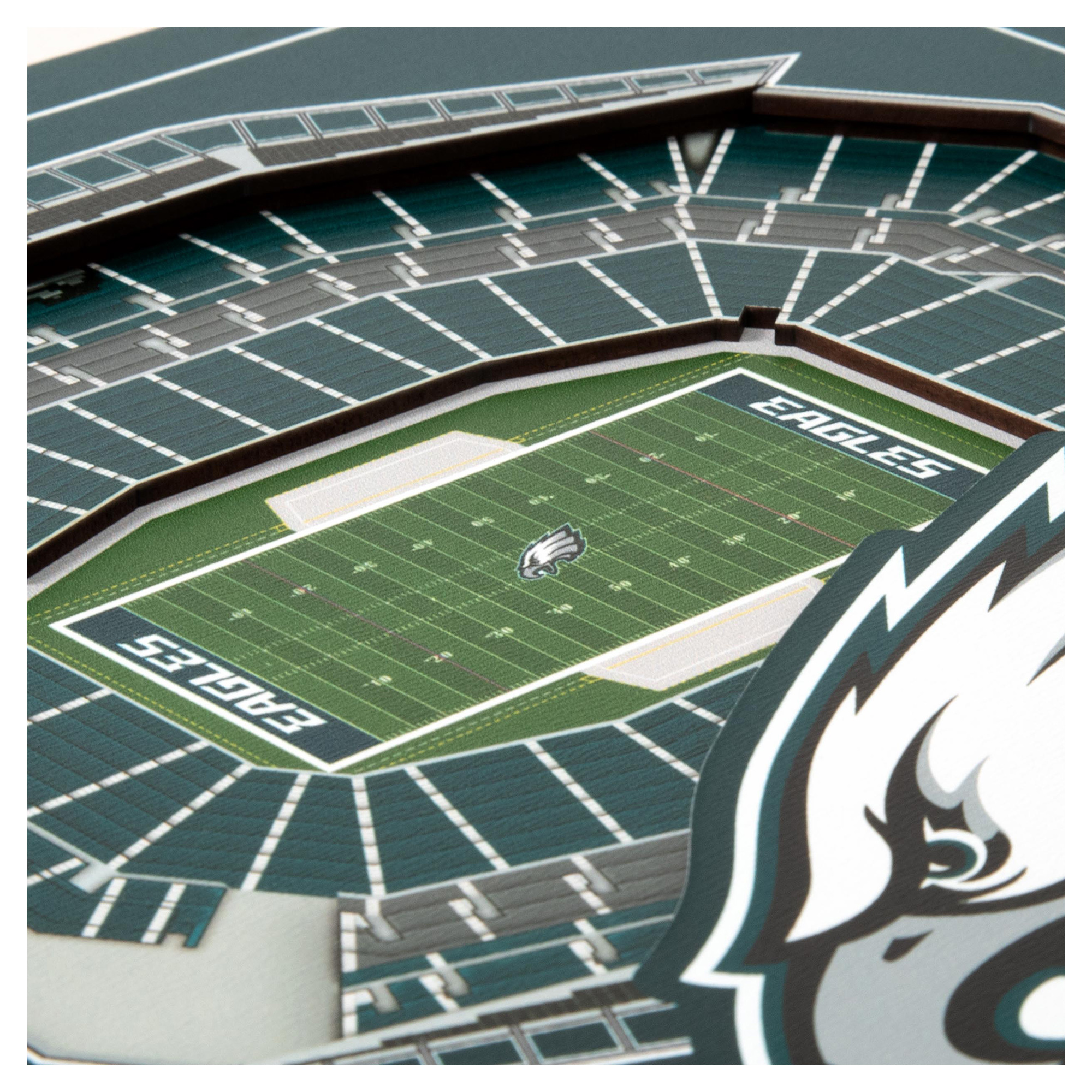 IDNA Philadelphia Eagles 12" x 12" Stadium Series 3D Wall Art
