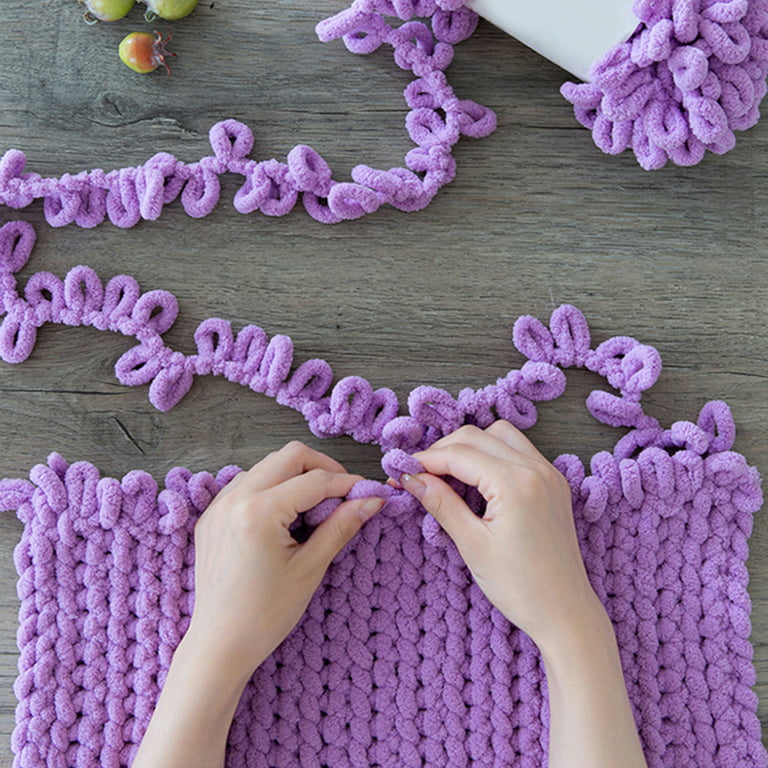 GOODLIEST Finger Knitting Yarn 1 Roll DIY Tear-resistant Useful Woven  Doughnut Ear Yarn Finger Loop Line
