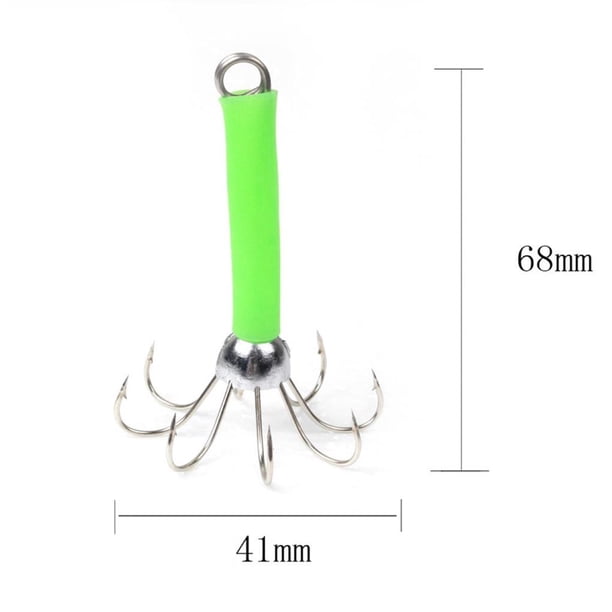 Hameçon Jig Fluorescent Pour Calmar – Type A (4g), B (15g), C (20g), Appât Lumineux, Papier De Lin Imprégné, Anneau Robuste, Pêche De Nuit