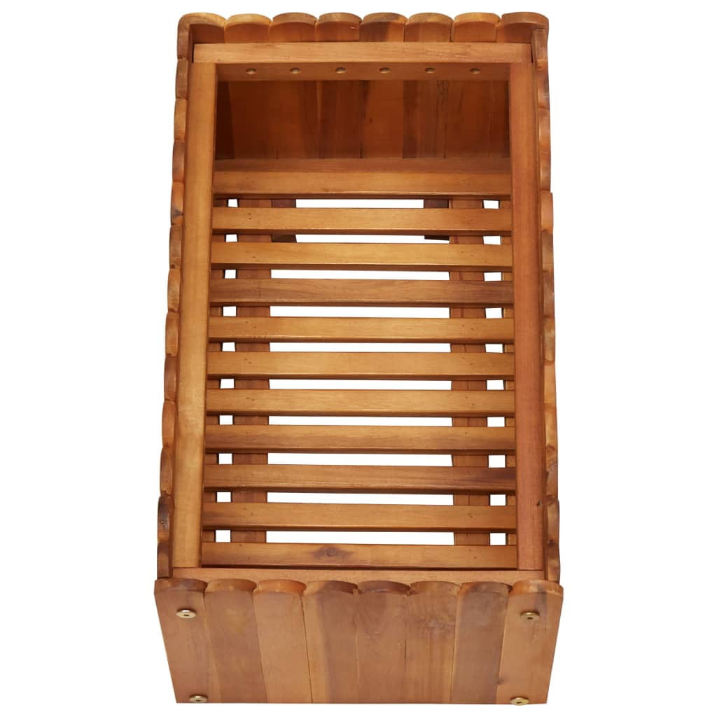 Kepooman Outdoor Garden Bed, Solid Wood Raised Planter Box for Home, 19.6" x 11.8" x 9.8" Kepooman Outdoor Garden Bed, Solid Wood Raised Planter Box for Home, 19.6" x 11.8" x 9.8"