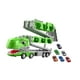 thumbnail image 4 of Camión transportador de dinosaurios, camión de dinosaurios, coche de juguete, pista y tienda, juego de vehículos de dinosaurios para guardería, niños 12 coches, 4 of 8