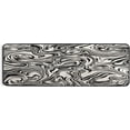 thumbnail image 5 of SKYSONIC 2X6 Feet Abstract Black Marbling Runner Rug with Rubber Backing, Fluid Modern Non Slip Entryway Rug Runner Washable Soft Area Rug Carpet for Hallway Bedroom Kitchen Decor, 5 of 6