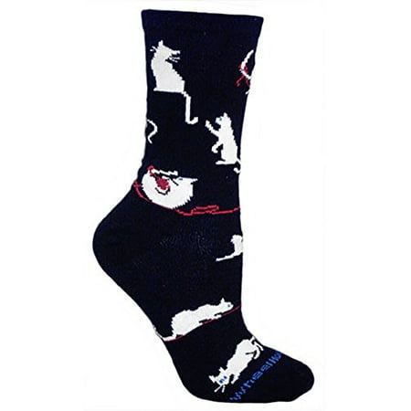 

Wheel House Designs - Cats Playing on Black Socks - 9-11
