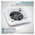 thumbnail image 5 of RV Roof Vent Fan With Led 12V Motorhome Fan Intake &amp; RV Roof Exhaust Fan Recreational Vehicle ,Powerful and Efficient, 5 of 6