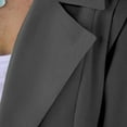 thumbnail image 5 of XUNKUSGA Long Blazers for Women Long Lapel Sleeve Womens Blazer Solid Color Loose Fit Casual Blazers Button Front Lightweight Work Office Blazer Jackets S-2XL Gray, 5 of 8
