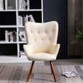 thumbnail image 3 of Accent Chair | Comfortable for Foyer or Dining Room | Silky Velvet Tufted Design | Solves Lack of Elegant Seating, 3 of 6