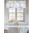 thumbnail image 6 of Summer Valances for Windows Blue Grey Crab Coral Seashell Nautical Coastal Ocean Kitchen Valance Curtain Rod Pocket Small Curtains for Cafe Bathroom Laundry Basement 54" x 18", 6 of 8