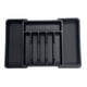 thumbnail image 2 of Organizador expandible para cajón de cubiertos plateado | Bandeja plástica ajustable grande para utensilios | 6-8 compartimentos | Compatible con tenedores, cuchillos, cucharas y herramientas de, 2 of 8