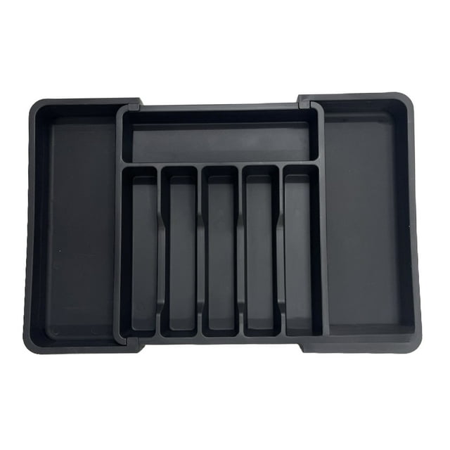 EGNMCR Storage Containers Expandable Silverware Drawer Organizer Large Capacity Utensil Adjustable Utensil Organizer Cutlery Drawer Organizer For Forks Knives Multipurpose Kitc Silverware Organizer