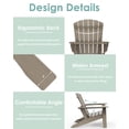 thumbnail image 2 of Pipopa Outdoor Adirondack Chair,Weather Resistant Adirondack Chair for Patio,Garden,Lawn,Wood, 2 of 9