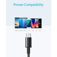 thumbnail image 6 of Anker USB C Cable [2-Pack, 3ft], Premium Nylon USB A to Type C Charger Cable Fast Charging for Samsung Galaxy S10 S10+ / Note 9, LG V30 (USB 2.0, Black), 6 of 7