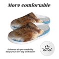 thumbnail image 6 of Fotbe Playful Cat Fisheye View Pattern Women's Fuzzy Curly Fur Memory Foam Loafer Slippers Indoor Outdoor Slippers Winter Home Shoes-37/38, 6 of 7