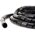 thumbnail image 3 of Spiral Wrap Cable Organizer - Cable Tie Distributor Pc Tv Wire Management Sleeve Black, 3 of 9