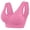 1-Hot Pink, variant on Ersazi Comfortable Bra Woman'S Lace Splicing Glossy Comfortable Breathable Bra Underwear No Rims Hot Pink S