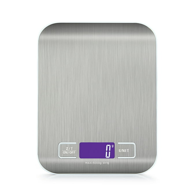 Amdohai 22lb Food Scale Digital Kitchen Scale LCD Display Scale Weight KG G oz ml and lb for Baking and Cooking Stainless Steel Portable Food Scale 1g Precise