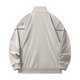 thumbnail image 5 of pstuiky mangas largas para hombre, Sudadera tipo cárdigan con cremallera y cuello alto de manga larga de color liso para hombre top de hombre xxxl, 5 of 8