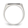thumbnail image 2 of 925 Sterling Silver 11x15mm Signet Ring Man   For Dad Mens  For Him, 2 of 7