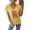 Yellow, variant on GIFFIMY Women's Humorous Baseball Quote V-Neck Short Sleeve T-Shirt Striped Relaxed Fit Everyday Wear