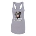 thumbnail image 2 of Wild Bobby, Pitbull to all the Haters Funny, Animal Lover, Women Racerback Tank Top, Heather Grey, Large, 2 of 4