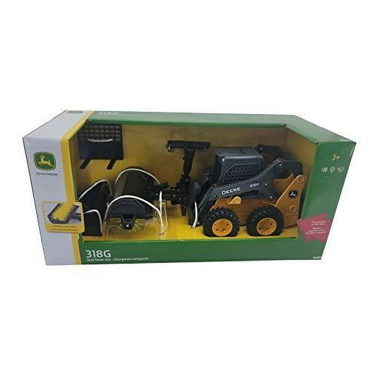 John Deere 1/16 Big Farm 318G Skid Steer Tractor Toy Set - LP77343