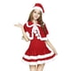 thumbnail image 4 of Disfraz de Papá Noel para mujer BLESIY vestido de Papá Noel elegante Cosplay para baile Suministros para fiesta de Navidad favores mangas, 4 of 8