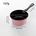 thumbnail image 2 of GeBuSn Nonstick Skillet,Milk Pan,Nonstick Pan,Multifunctional Metal Universal Milk Pot,Small Saucepan For Outdoor Cooking Home Induction Cooker (Pink,With Silicone Spatula), 2 of 9
