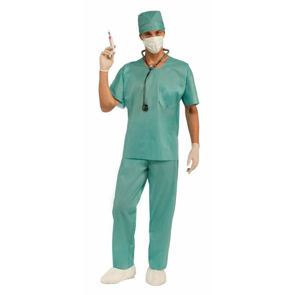 RUBIES II E.R. Doctor Costume for Adults with Hat, Mask, Shirt, and Pants, Adult Size M