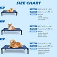 thumbnail image 2 of Cama para perros Heeyoo Elevated Cooling Cuna elevada, color azul marino, 24 cm, 2 of 8