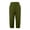Army Green, variant on Women's Capri Pants S-2XL Elastic Band Casual Cropped Trousers Summer High Waisted Lounge Pants with Side Pockets Wine XL
