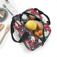 thumbnail image 5 of KLL Beautiful Flower Print Insulated Lunch Bag Women, Reusable Cute Tote Lunch Box for Adult & Men, Leakproof Cooler Lunch Bags for Work Office Travel Picnic, 5 of 5