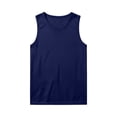 thumbnail image 4 of Yteetum Men's Workout Sleeveless Tank Tops Summer Crewneck Athletic Gym Vest Solid Color Round Neck Loose Quickly Dry Breathable Running Fitness Shirt, 4 of 7
