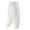 White, variant on High Waist Cropped Pants for Women Elastic Waist Drawstring Casual Lounge Pants Solid Color Wide-Leg Loose Trousers White L