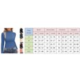 thumbnail image 3 of BJUTIR Long Sleeve Tshirts For Women Casual Half High Collar Tight Fitting Warm Bottoming Solid Long Sleeve Top, 3 of 7