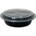 thumbnail image 5 of JC 150 Sets Black Round Meal Prep with Airtight Lids - 48oz Microwave Safe, Stackable Containers, 5 of 5