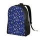 thumbnail image 2 of Fotbe Golden Snowflakes Royal Blue Mochila de Viaje para Laptop, Mochila Ejecutiva Delgada y Resistente 15.6", 2 of 8