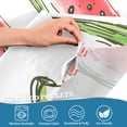 thumbnail image 5 of Yayeee Kitchen Curtains Tier Set of 2 Light Filtering 57"x36" Over Sink Window Panels, Watermelon Pattern, 5 of 7