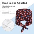 thumbnail image 3 of Yiaed American Stars1 Print Turban Hat for Women Men Comfortable Adjustable Cleaning Working Cap with Sweatband, 3 of 4