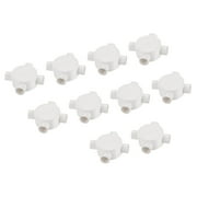 PVC Conduit Box Junction Box 4 Way Round Wire Box Connectors Circuit 20 mm Cable Management Electronic Projects of 10