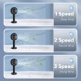 thumbnail image 4 of Ventilador de mano, 3 velocidades, ángulo ajustable y soporte, ventilador de mano USB tipo C (blanco), 4 of 4