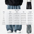 thumbnail image 3 of Blmnix Cargo Mens Pants Low Waisted Baggy Relaxed Fit Jeans Barrel Jeans Sweatpants Blue Wide-Leg Long Summer Pants for Men,XXXXL, 3 of 9
