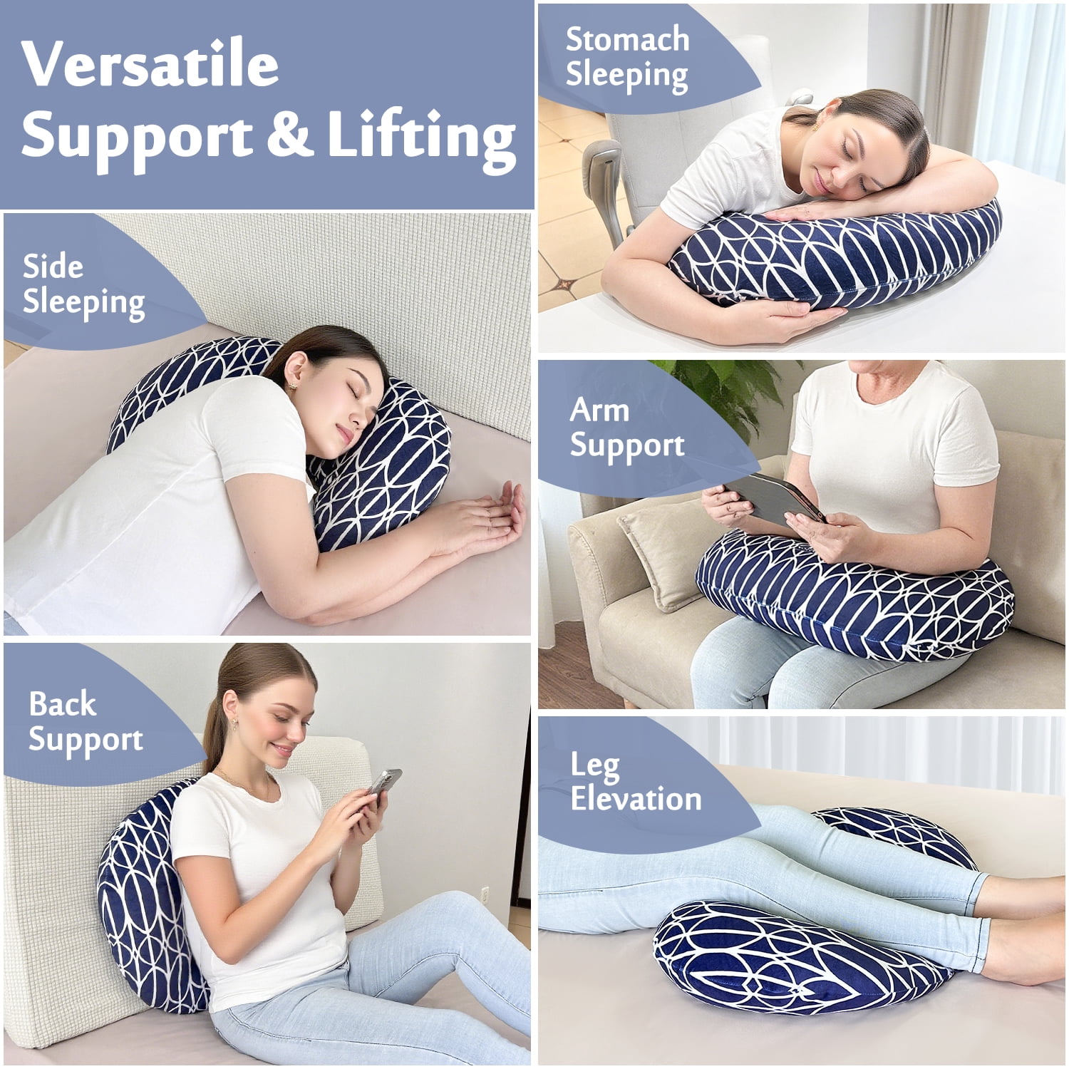BBL Pillow After Surgery Brazilian Butt Lift Pillow Post Surgery Recovery for Sitting Sleeping Driving Booty Butt Pillow for Woman Lumbar Back Cushion Seat Foam